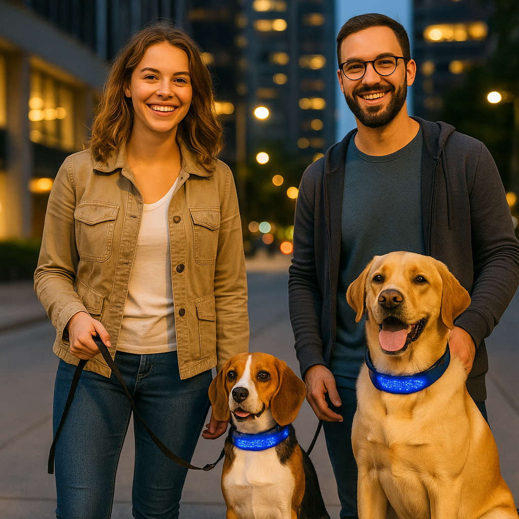 Collier lumineux pour chien - GlowMessage™