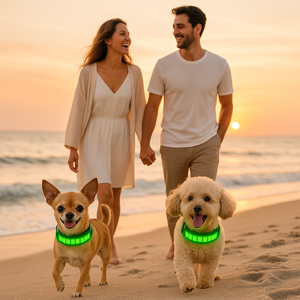 Collier lumineux pour chien - GlowMessage™