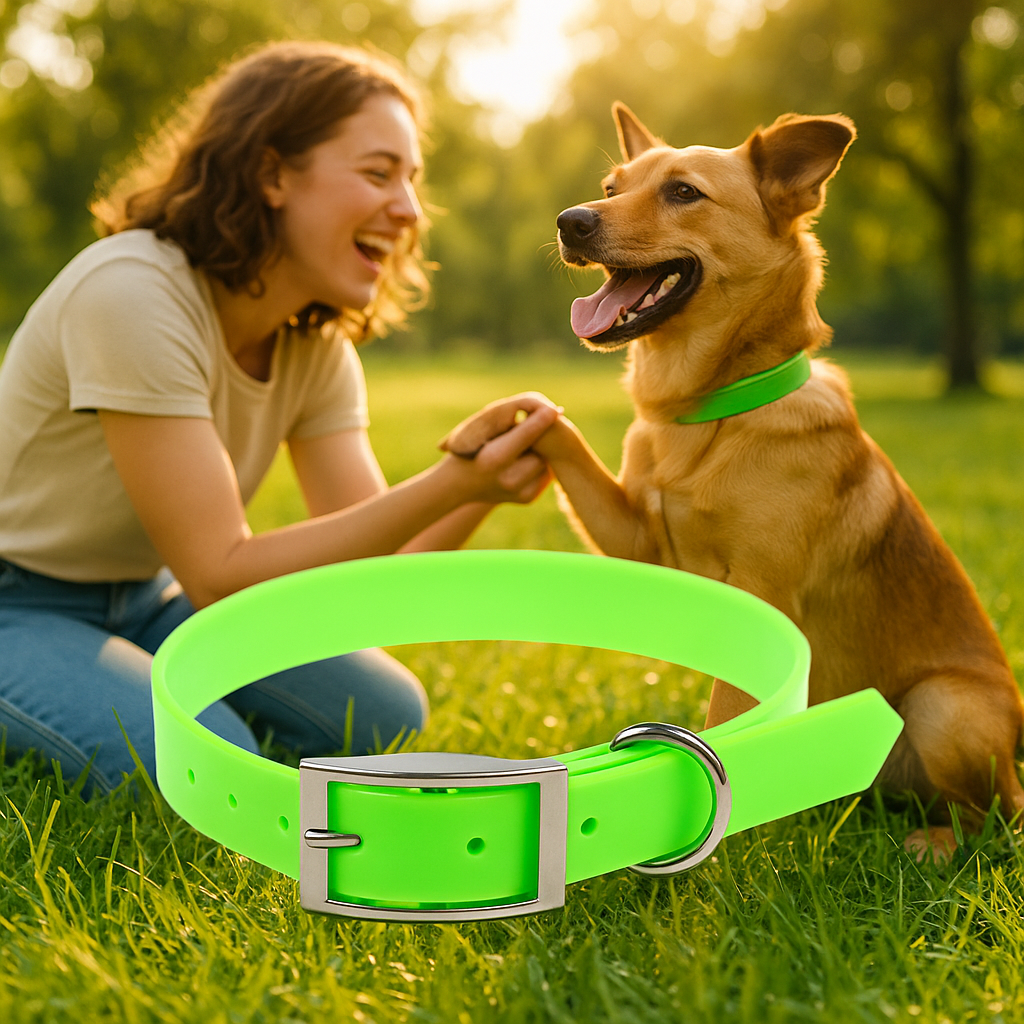 collier-pour-chien-vert
