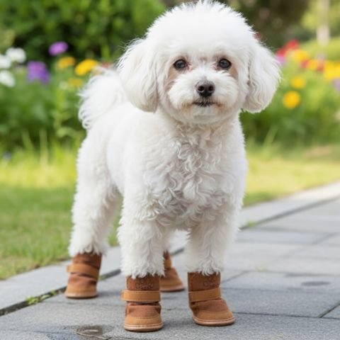 Chaussure pour Chien couleur café
