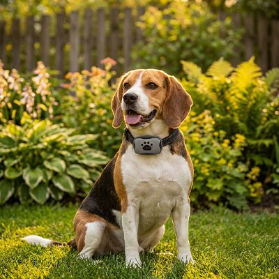 Collier de dressage Chien sur la table