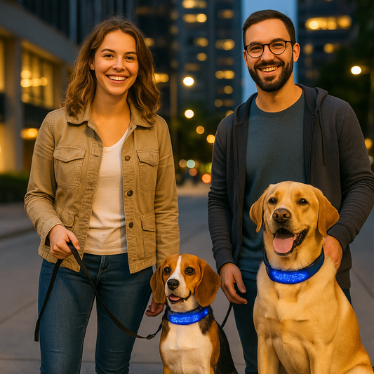 Collier lumineux pour chien - GlowMessage™