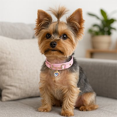 Collier pour Chien rose