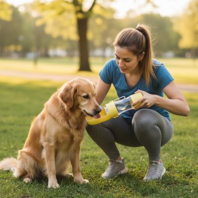 gourde-pour-chien-jaune