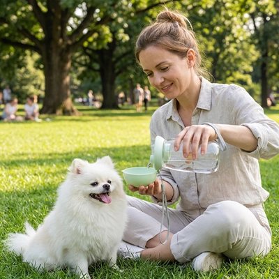 Gourde pour Chien vert