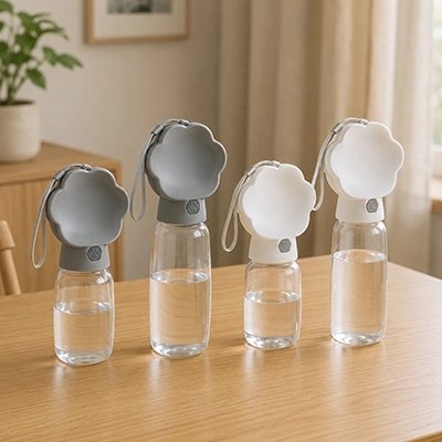 Gourdes pour Chien gris et blanc sur la table