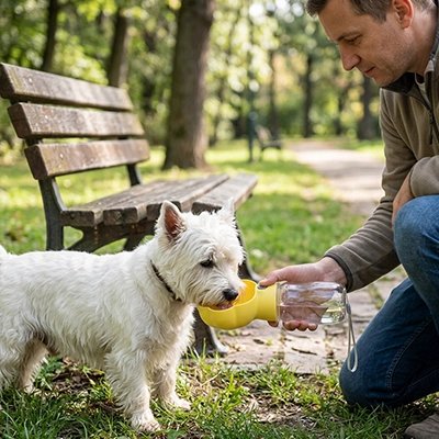 Gourdes pour chien JAUNE