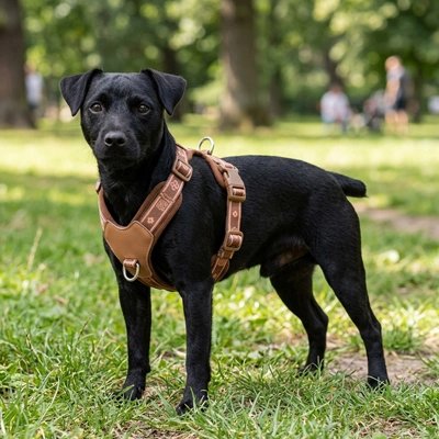 Harnais chien en Y au parc