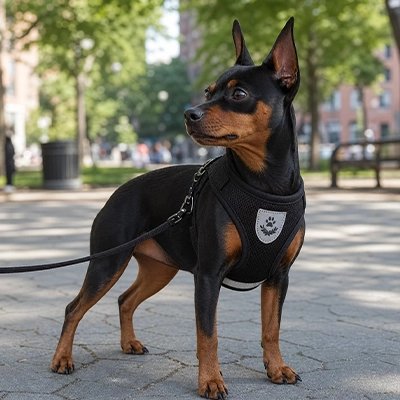 Harnais chien noir