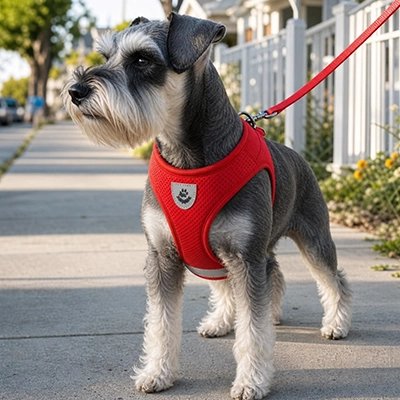 Harnais chien rouge