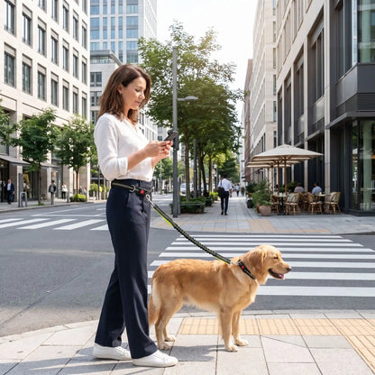 laisse canicross course en ville