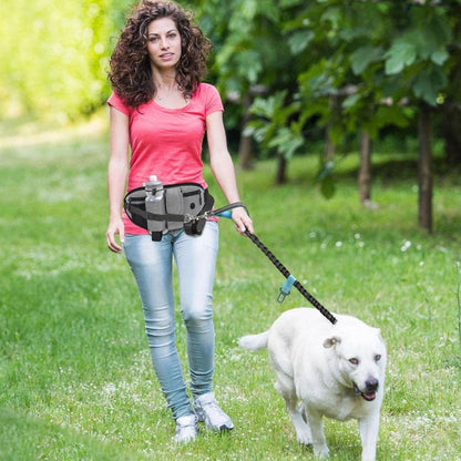 Laisse chien - avec sac de taille