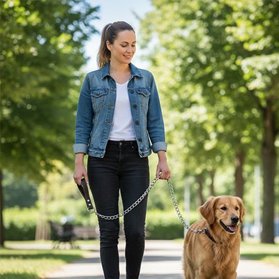 Laisse pour chien promenade à deux