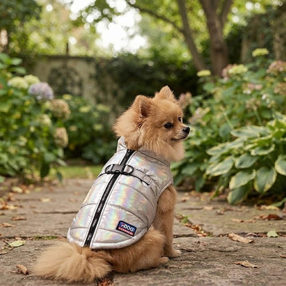 Manteau Chien gris dans le jardins