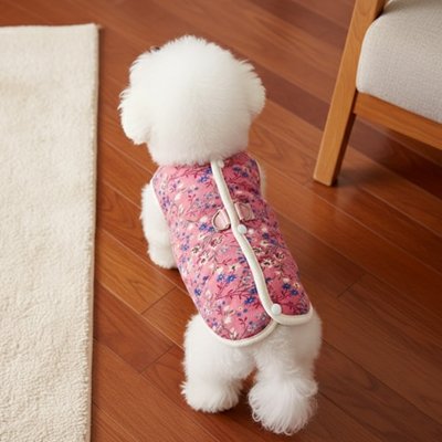 Manteau Chien hiver rose