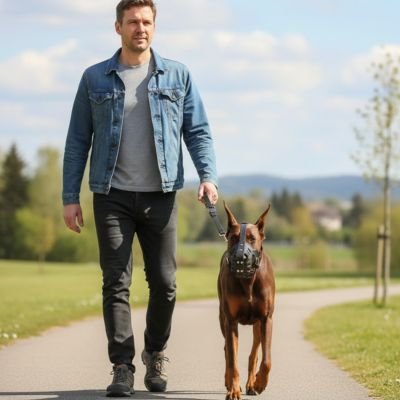 Muselière chien anti morsure chien accompagné des on maître