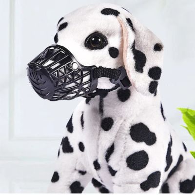 Dalmatien avec une muselière noir