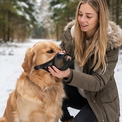 Muselière pour chien​ noir