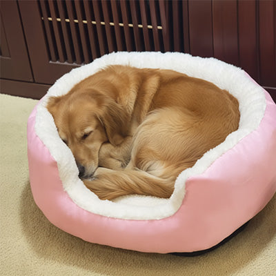 panier pour chien rose