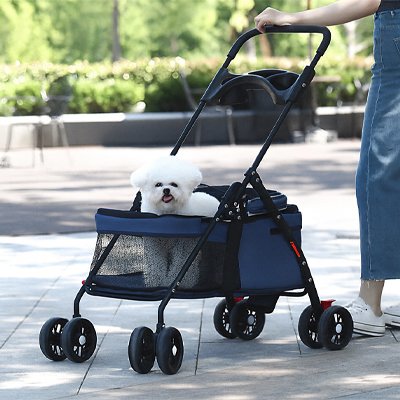 Poussette pour Chien rétractable