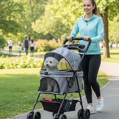 Poussette pour Chien sortie canine