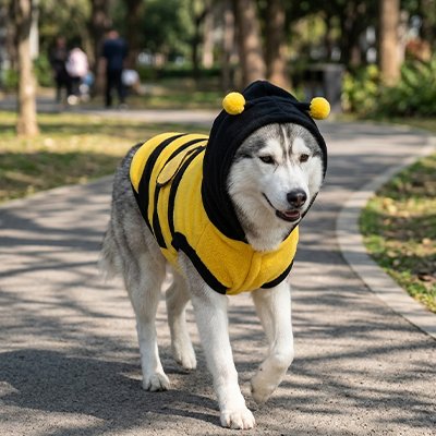 Pull chien au parc