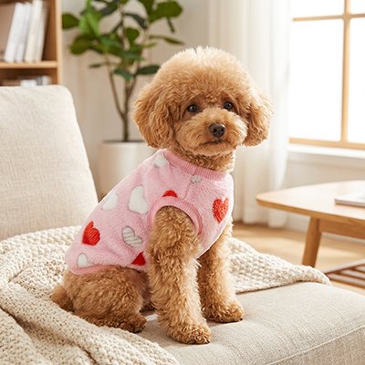 Pull Chien avec un chien assis 