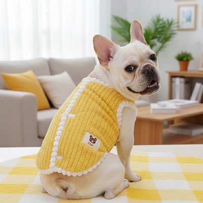 Pull pour Chien Jaune
