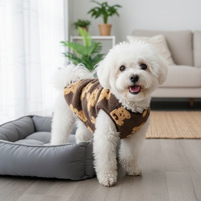 Pull pour Chien marron