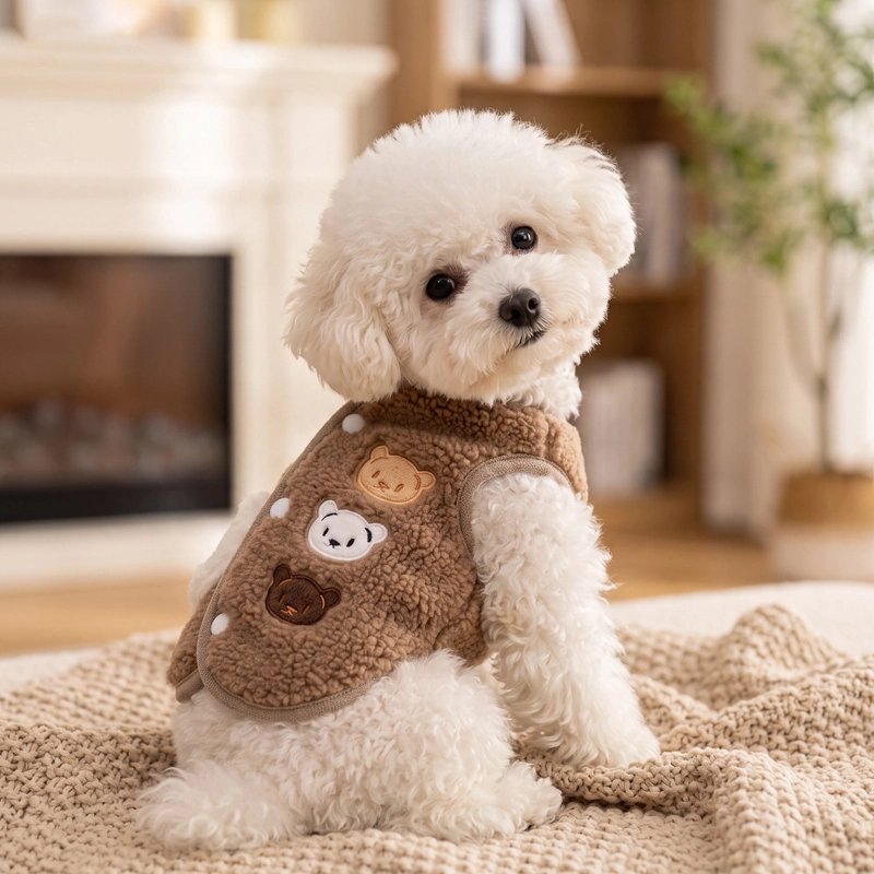 Pull pour Chien marron