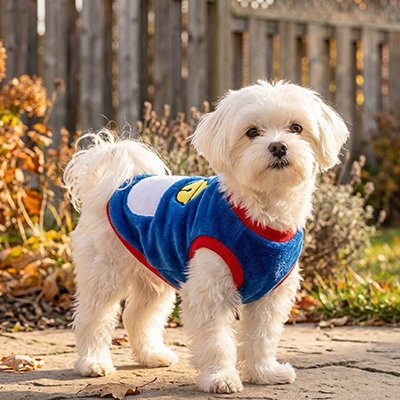 Pull pour Chien vue de face