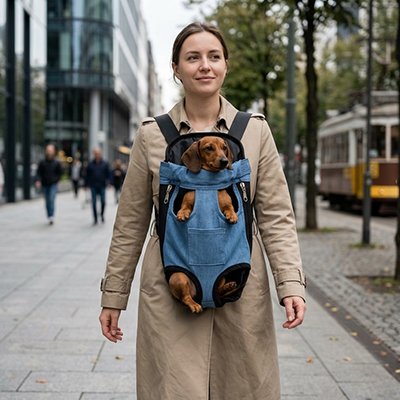 Sac de transport Chien mains libres en ville