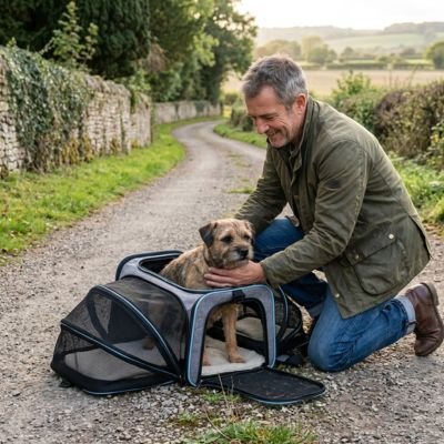 Sac de transport pour Chien bleu