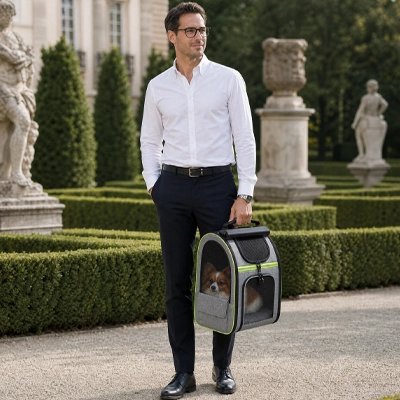 Sac de transport pour Chien tenu par la main