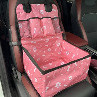 Siege auto chien rose pratique