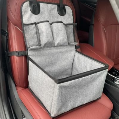 Siege auto pour chien avec pochettes de rangemnet