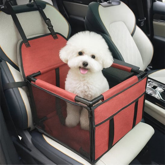Siege auto pour chien rouge