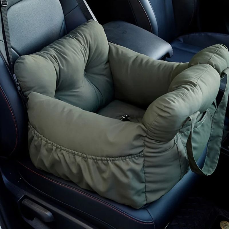 siège auto pour chiens vert confortable
